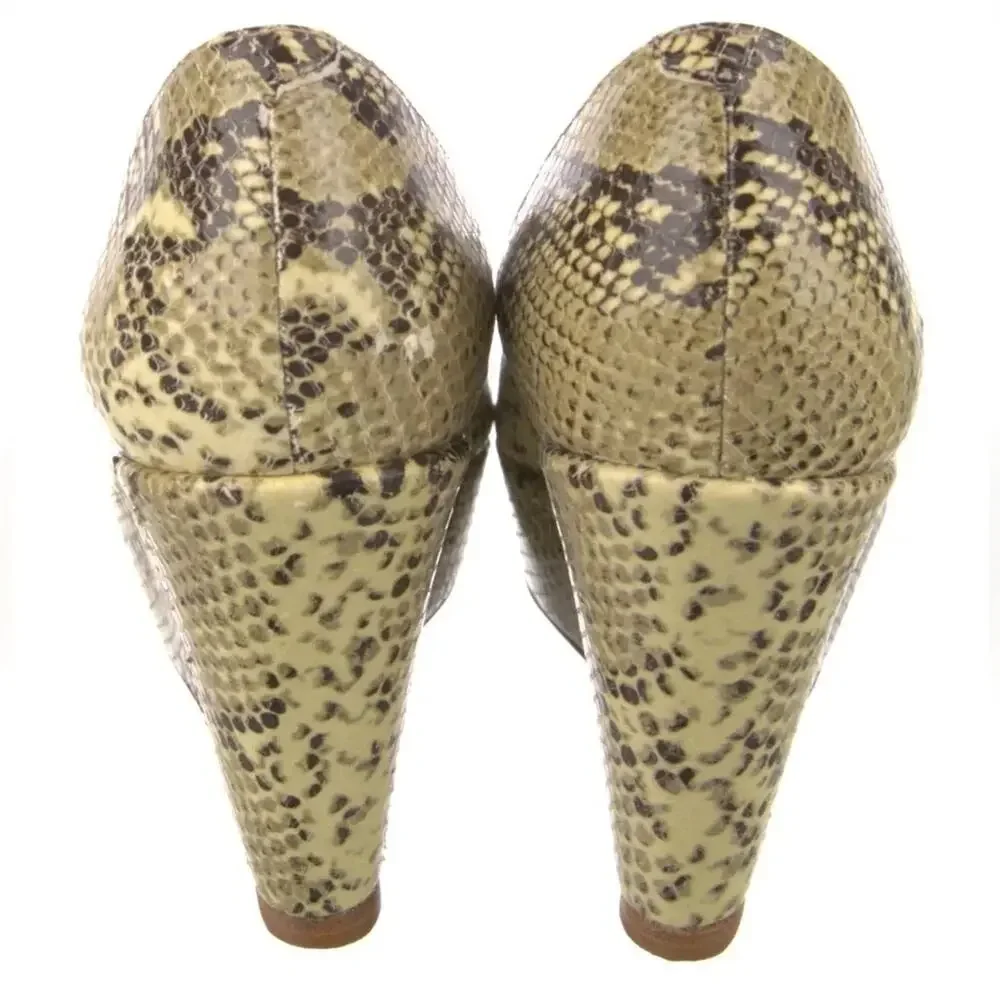 LOEFFLER RANDALL Patent Leather Animal Print Pumps Size: 6 New